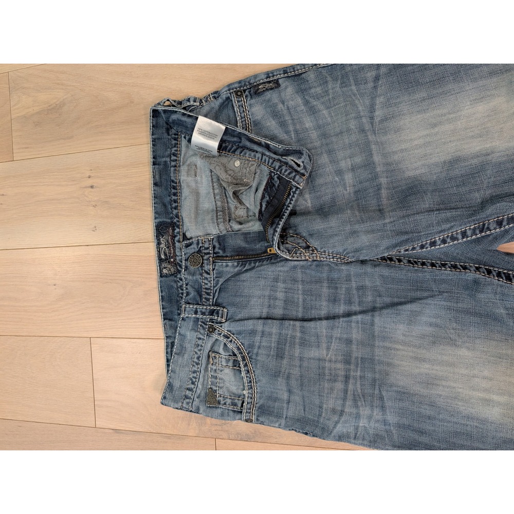 Silver Jeans Gordie Men's Relaxed Dostre Straight Jeans | 34x32 | Y2K - Picture 7 of 15